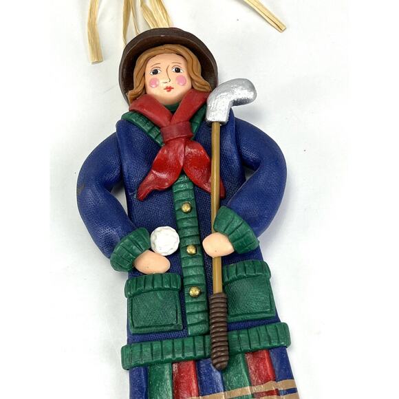 Cynthia Madrid Golfer Women Golf Ornament Wall Hanging Midwest Of Cannon Falls - Picture 1 of 4
